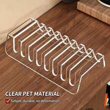 1 kệ trưng bày CD trong suốt chia ngăn để bàn, hộp lưu trữ và sắp xếp bộ sưu tập đĩa vinyl/album - Trong suốt - Xem 8