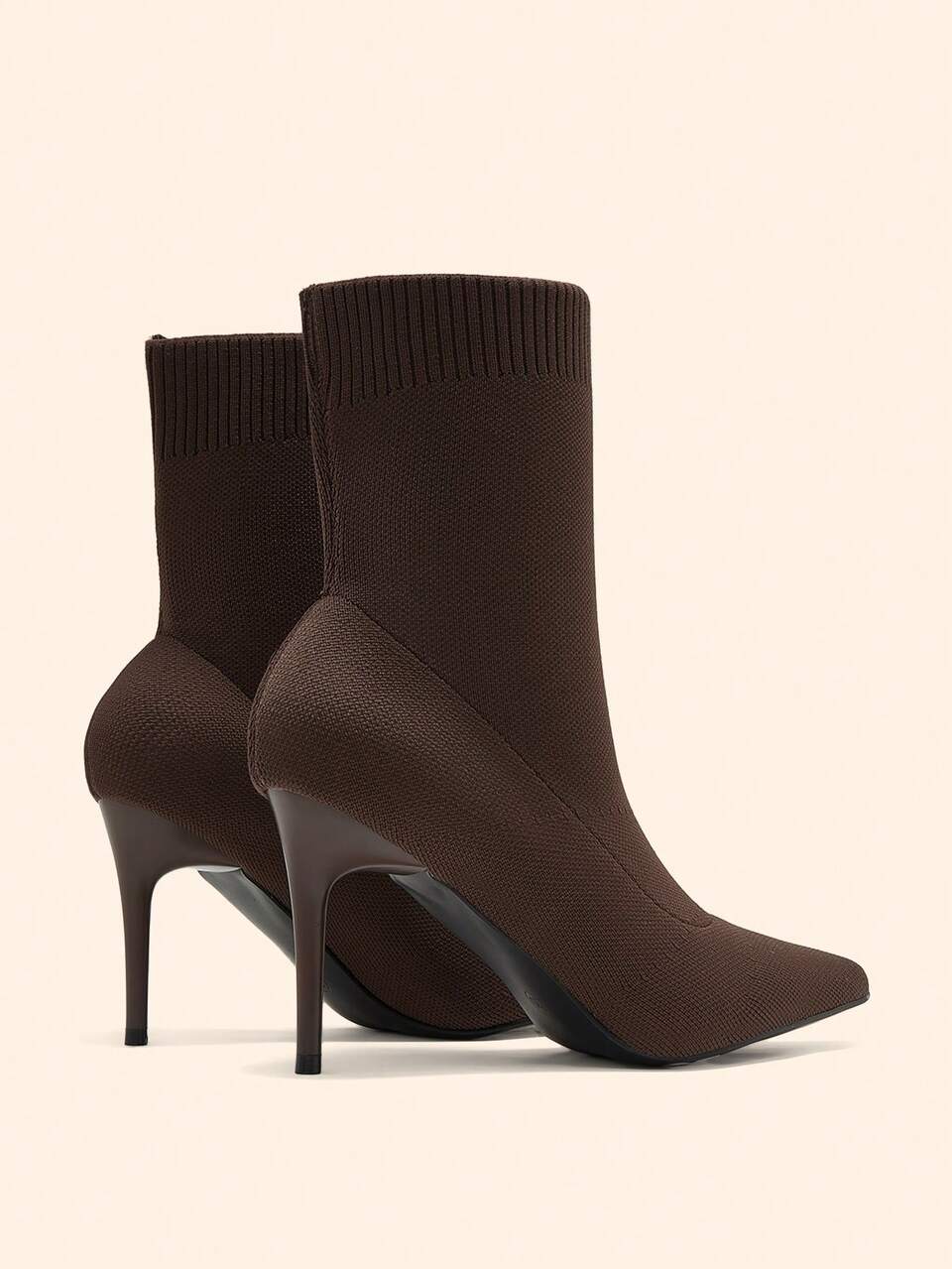 CUCCOO BASICS Women's Fashion Pointed High Paint And Elastic Fabric Boots. Suitable For Dating Parties, Festivals, Parties, Weddings And Other Occasions