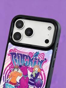 ShellaStory SCOOBY-DOO X SHEIN 時尚高端印花圖案手機保護殼設計，完美兼容 ，可愛時尚且精緻 - 彩色 - 查看 3