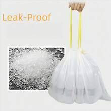 30pcs (3 Rolls) Cat Litter Bags, Cat Toilet Cleaning Bags,Drawstring Closure Continuous Roll Pet ThickenedPoop Bags, 10pcs/Roll - Multicolor - View 3