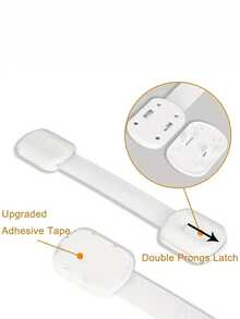 6-15pcs White Lock, Cabinet Door Lock, Drawer Lock, Cabinet Fixed Lock - Multicolor - View 3