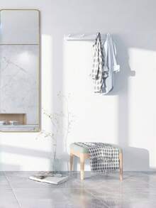 1 Roll White Matte Textured Self Adhesive Wallpaper Durable Waterproof Peel And Stick For Cabinet Table Chair Kitchen Bedroom Living Room Countertop Furniture Refurbishing Decor - White - View 4