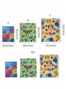 Frida Kahlo X SHEIN مجموعة كتب خطوط السيارات - ثلاثة كتب - frida - مشاهدة 6