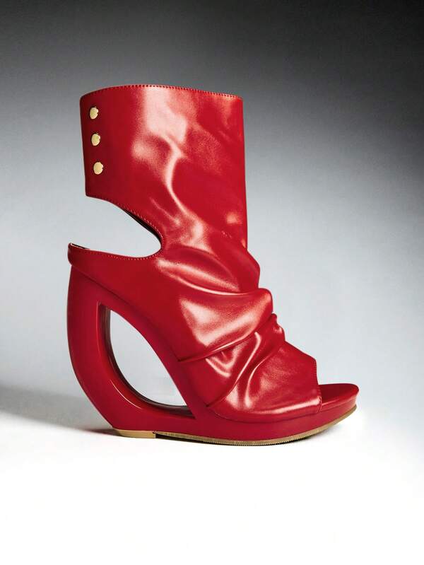 SHEIN SHUZIA Women's Open Toe Cutout Wedge Heel Bootie Sandals