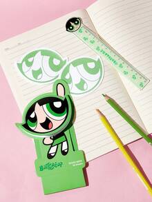 THE POWERPUFF GIRLS X SHEIN 50 Lembar Kertas Tempel Perekat Ganda 80g untuk Catatan, Jurnal, Pengingat, dan Dekorasi - Buttercup - View 4