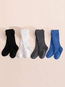 SHEIN 6 Packs Of Simple And Versatile Solid-Color Bottoming Pantyhose For Girls And Children, Suitable For Daily Wear By Children Aged 0-12 - Multicolor - View 8