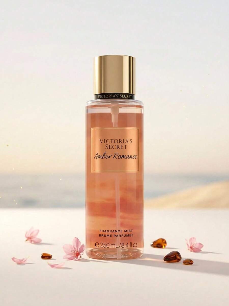 Victoria's Secret Amber Romance Body Mist 250 ml – Body Mist, Long-Lasting, For Women, Deep Amber, Amber, Suitable For Daily Wear - Amber Romance - Visa 1
