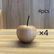 2/4-Piece Apple Shape Aroma Diffuser - Natural Wood Grain Apple Aromatherapy Diffuser For Home, Car And Hotel Decor. Wood Apple Air Freshener For Christmas And Halloween Decor. - diffuser - View 13