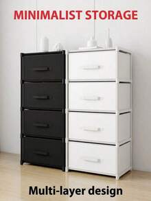 Portable Closet; Closet Organizer, Multi-Functional Storage Unit, Small To Medium Size, Cube With Drawer, Dust-Proof Wardrobe, Storage Rack, Shoe Rack, Shoe Cabinet, Freestanding Display, Easy Assembly, Floor-Standing Storage Rack, Book Storage - Multicolor - View 7