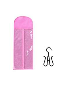 Non-Woven Wig Storage Bag With Clear PVC Window, Waterproof Hanging Wig Pouch, Travel Cosplay Comic Con Wig Organizer Bag - Multicolor - View 19