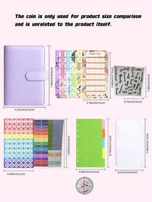 31-Piece Macaron Stationery Set, Cute A6 Spiral Notebook For Students, Minimalist Detachable Diary - multicolor - View 4