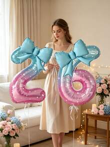 Ins‑Style Foil Balloons, Ideal For Baby‑First‑Birthday Parties, Birthday Celebrations, Theme Gatherings And Many Other Occasions. Easily Create Sophisticated Party Backdrops With Fantastic Photo‑Ready Vibes. - Star number - View 7