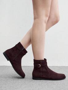 CUCCOO BIZCHIC Women's Brown Commuter Fashion Boots Fall Boots - Brown - View 1