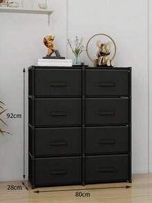 Portable Closet; Closet Organizer, Multi-Functional Storage Unit, Small To Medium Size, Cube With Drawer, Dust-Proof Wardrobe, Storage Rack, Shoe Rack, Shoe Cabinet, Freestanding Display, Easy Assembly, Floor-Standing Storage Rack, Book Storage - Multicolor - View 8