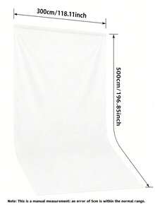 High‑Density Polyester Photography Backdrop, Pure White Wrinkle‑Resistant Washable Seamless Photo Background Cloth For Portrait Shooting, Video Studio And Party Decor, Background Only - multicolor - View 8