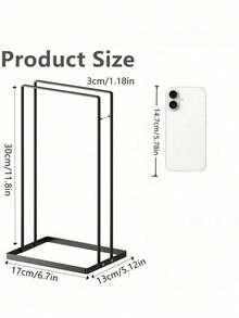 Large Capacity Hanger Stacker Rack Organizer For Adults And Children Stainless Steel Detachable Hanger Storage Organizer Space-Saving Clothes Hanger Holder For Home Organization And Storage Laundry Basket Closet Decorations Room Decor Home Decor - Black - View 10