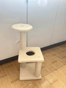 Indoor Cat Tree Tower, Pillar‑Style Cat Scratching Post With Hanging Mouse Teaser Toy, Interactive Durable Pet Cat Supply - style - View 7