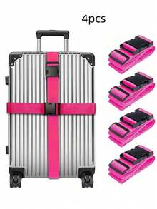 Found Favorite Available In Packs Of 1/2/4 Pieces: A Functional Adjustable Travel Suitcase Strap With Colored Strapsmaking It Convenient To Store And Carry. - Multicolor - View 27
