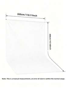High‑Density Polyester Photography Backdrop, Pure White Wrinkle‑Resistant Washable Seamless Photo Background Cloth For Portrait Shooting, Video Studio And Party Decor, Background Only - multicolor - View 7