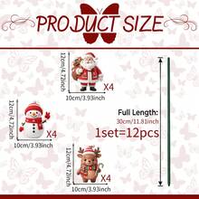 Cartoon Christmas Yard Signs, PVC Lawn Decor Garden Stake Ornaments, Outdoor Christmas Yard Insert Decorations For Holiday Backyard Patio Decor - snowman - View 4