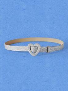 Popjeli Skinny Star Glitter Belt - Silver - View 4
