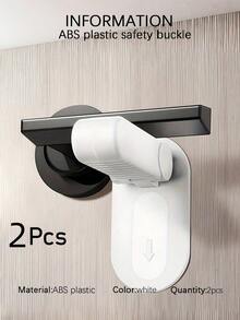 1pc Multifunctional Locks: Protecting Youngsters And Pets, No Drilling Required, Door Handle Lock Artifact, To School,ABS Door Handle Lock Anti-Pinch Protection Buckle Door Handle - Multicolor - View 14