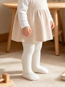SHEIN 6 Packs Of Simple And Versatile Solid-Color Bottoming Pantyhose For Girls And Children, Suitable For Daily Wear By Children Aged 0-12 - Multicolor - View 3