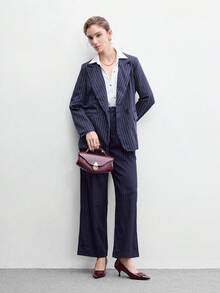 CUCCOO BIZCHIC 女款方扣尖頭優雅簡約舒適通勤時尚高跟鞋 正式場合穿著 - 復古暗紅色 - 查看 6