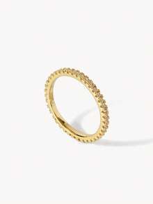 Opalesca Diamond Geometric Ring - Gold - View 14