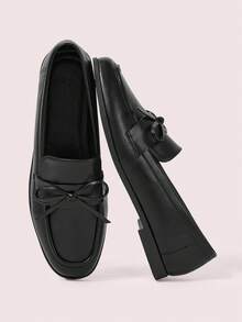 Black butterfly pu- square head