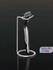 Safety Razor Holder, Stainless Steel Shaving Brush Stand, Luxury Men's Travel Razor Holder - 4.7 Inches (12 Cm), Suitable For Most Various Razors - silver - View 1