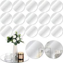 1 Set Wall-Mounted Mirror, Magic Mirror, Porch Wall-Mounted Mirror, Rearview Mirror, Suitable For Fitting Room Selfie Mirror,Frameless Center Tray For Tables, Suitable For Weddings, Birthdays, Anniversaries, Christmas, And Festivals. - Multicolor - View 11