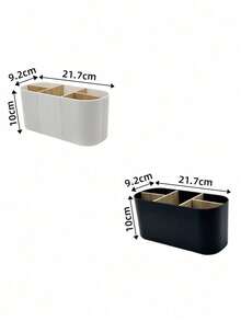 1pc Bamboo Desk Organizer With 5 Compartments, High Quality Moisture-Proof Storage Box For Office Supplies, Pen Holder, Bathroom Cosmetic Storage Box, Living Room Multipurpose Rack, Jewelry Storage Box For Earrings And Rings, Household Storage & Organization Product, Suitable For Placement On Desks, Cabinets, Dressing Tables, Dorm Desks Back To School - Multicolor - View 19