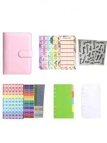 31-Piece Macaron Stationery Set, Cute A6 Spiral Notebook For Students, Minimalist Detachable Diary - multicolor - View 7