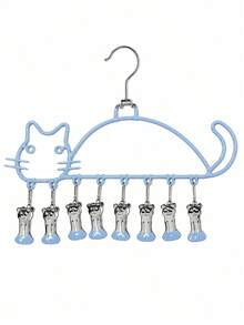 Joivida Cute Cat‑Shaped Multi‑Clip Hanging Drying Rack, Household Sock & Underwear Hanger For Student Dorm, Long‑Lasting, Wet & Dry Usable, Rust‑Resistant, Non‑Slip, Gentle To Garments, Space‑Saving Closet Organizer For Socks, Lingerie And Small Daily Wear - View 21