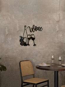 Acrylic Art Bar Wall Hanging Decoration, Modern And Simple Creative Wine Cup, Self-Adhesive For Home Wall Decoration. - multicolor - View 13
