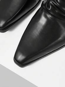 Mnmlis Black Fashion High Heels Are Specially Designed For Women, Elegant Pointed Style, Comfortable And Simple Thick Heel Suitable For All Seasons, Deep Mou - Black - View 4