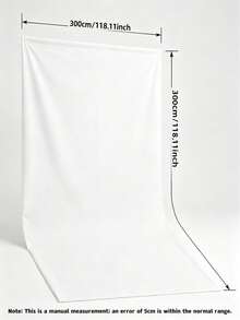 High‑Density Polyester Photography Backdrop, Pure White Wrinkle‑Resistant Washable Seamless Photo Background Cloth For Portrait Shooting, Video Studio And Party Decor, Background Only - multicolor - View 10