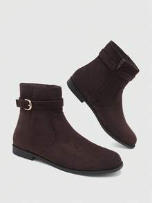 CUCCOO BIZCHIC Women's Brown Commuter Fashion Boots Fall Boots - Brown - View 10