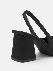 CUCCOO CURVES Plus Size Women Shoes Wide Fit, Fashion Black Classic Comfortable Pointed Toe High Heels For Vibe And Spring Shoes Spring Break Easter For Christmas Fall Shoes - Black - View 7