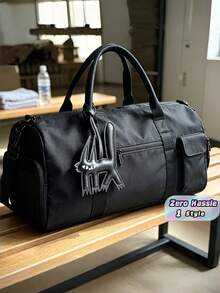 Gantungan Kunci Kucing Hitam Bertelinga Panjang Tidak Beraturan dari Bahan PU, Estetika Desainer Niche, Gantungan Kunci & Aksesori Tas Serbaguna, Dekorasi Tas Tangan Bergaya, Hadiah Unik untuk Sahabat & Pasangan - Beraneka warna - View 1