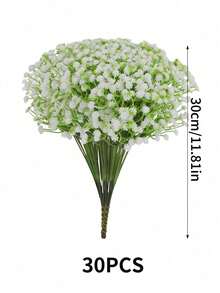 30/18/12/1件 透氣人造花束－20束滿天星，適合婚禮裝飾、宴會桌花擺設、飯店裝飾、派對佈置、花藝設計，逼真質感人造滿天星花，清新優雅 - 彩色 - 查看 9