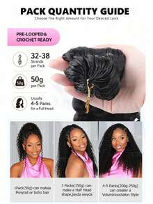 Boho Braids Highlight Brown Body Wave Unfelt Wig Feather Crochet Human Hair Extensions For Miracle Knots Soft Defined Waves Lightweight Natural Looking Easy Installation Reusable Hair Extensions 16-24 Inch - S4/27 - View 15