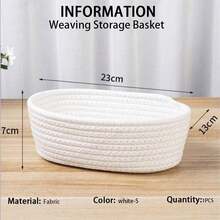 Oval Storage Basket, Solid Color, Simple Style, Living Room Desktop Snack, Fruit, Toy Storage Basket, Foyer, Bathroom Storage Box, Home Decor Basket, Holiday Gift Basket - Pink - View 37