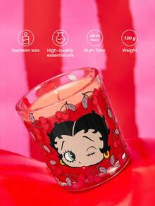 Betty Boop x SHEIN Miss Betty Scented Candle Smokeless Fragrance Wax (Glass) - Multi Scents - View 3