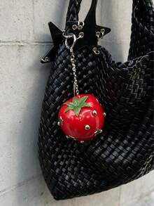 Joivida 1PC Fruit Shaped Bag Charm Keychain, Dark Sweet Y2K Style Ornament, Perfect For Handbag Backpack Purse Decoration - Multicolor - View 3