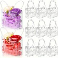 30pcs (20*20*8cm) Birthday Party Gift Packaging Bags, Transparent, Reusable, Waterproof, Anti-Fouling, Multi-Purpose Holiday Gift Bags - Multicolor - View 1
