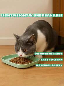 10 Piece Cat Bowls, Universal Bowls For Cats And Dogs With Stand, Suitable For Dry And Wet Food, Multi-Cat Bowl Set, Colorful, Suitable For Snacks And Breakfast, Plastic Material, Essential For Kitchen - Multicolor - View 5