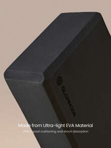 GLOWMODE Zen Fold 柔軟輕量雙面防滑可折疊瑜伽磚，適合工作室、健身房與日常運動穿著 - 黑色 - 查看 7