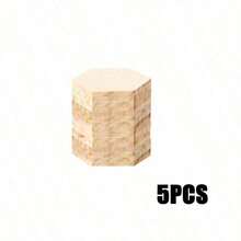 5 Packs DIY Wooden Coasters Set - Heart/Round/Square/Hexagon Shapes - 4 Inch Craft Coasters - Perfect For Painting, Staining, Engraving & Home Decor! Ideal For Creative Gifts & Custom Tabletop Decoration! - Multicolor - View 15